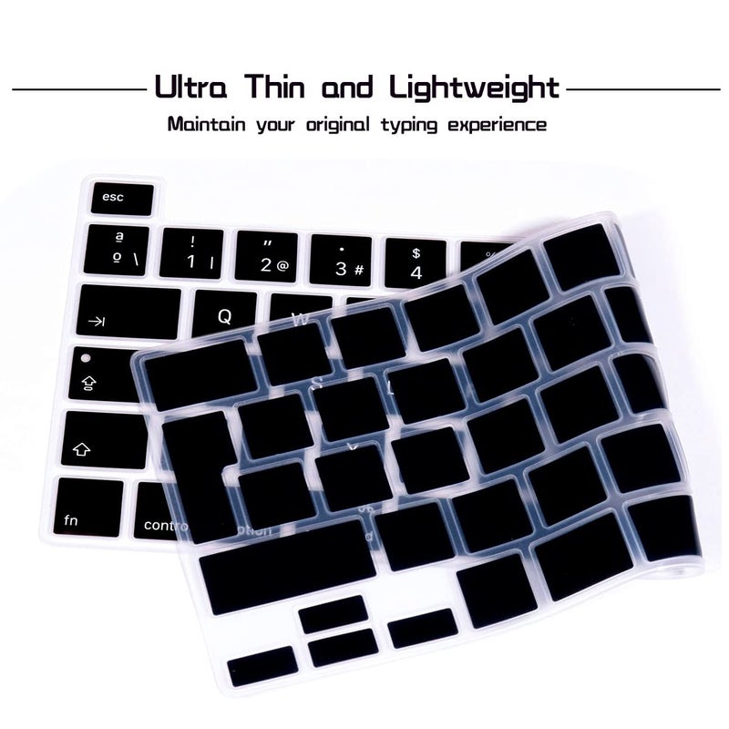 HRH Spanish ESP Language Silicone Keyboard Cover Protector for MacBook Pro 13 inch 2020 (Model A2289 / A2251 / A2338 M1 Chip) and for Pro 16" 2019 (Model A2141),European Version - Image 3